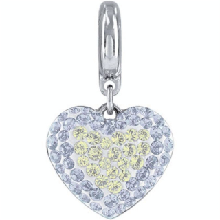 BeCharmed Pavé cœur 86502 - 14 mm - Moonlight - Cristaux de Swarovski - Rougier et Plé