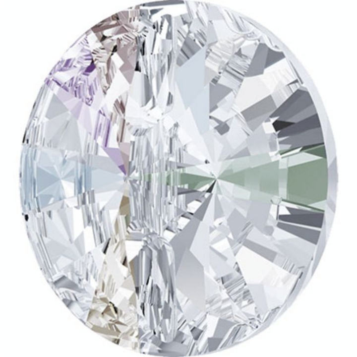 Bouton à coudre rond 3015 - 10 mm - Cristaux de Swarovski - Rougier et Plé