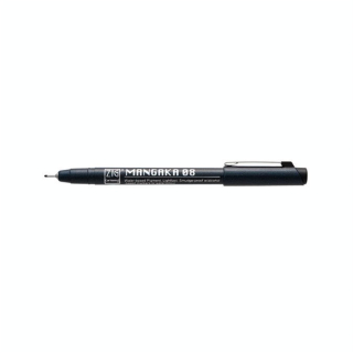 Feutre Mangaka Noir 0.65 mm - Kuretake - Rougier et Plé