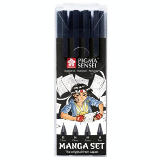 Feutre Pigma Sensei Manga set x 4 - Sakura - Rougier et Plé