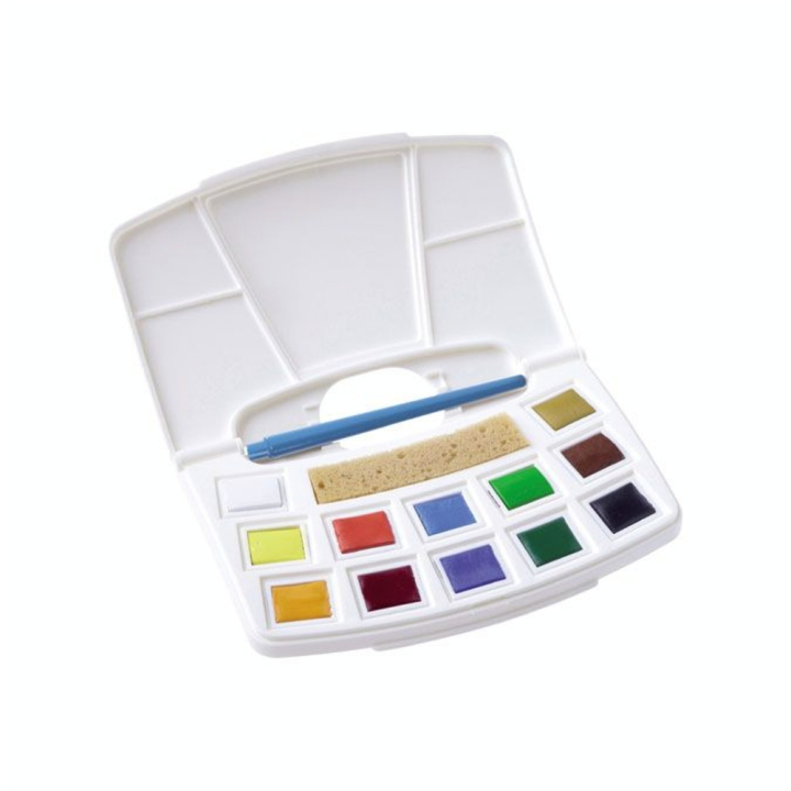 Peinture aquarelle 12 demi-godets - Talens Art Creation - Rougier et Plé