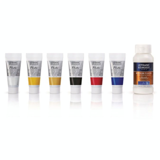 Peinture vinylique extra-fine Flashe Assortiment 6 tubes 20 ml - Lefranc Bourgeois - Rougier et Plé