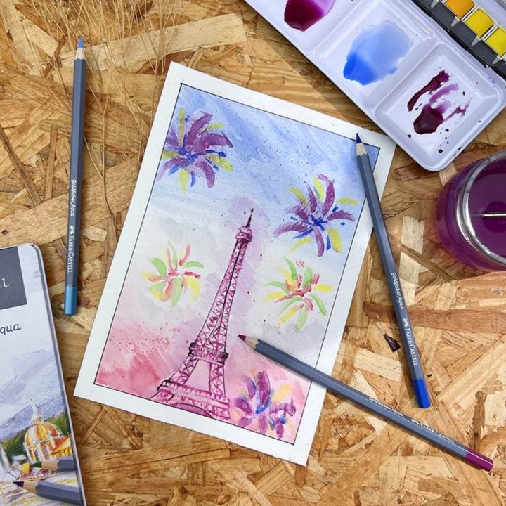 Crayon de couleur aquarellable GoldFaber Aqua - Faber-Castell - Rougier et Plé