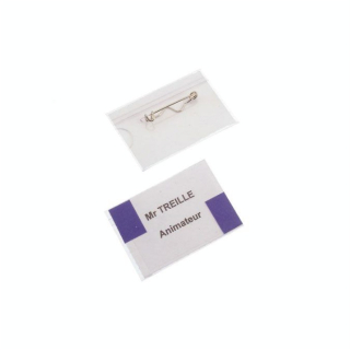 Badge porte étiquette 40 x 60 mm - Wonday - Rougier et Plé
