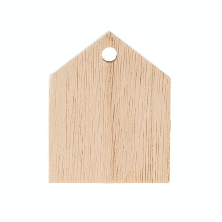 Guirlande en bois 10 maisons 4 x 5 x 1 cm - Artemio - Rougier et Plé