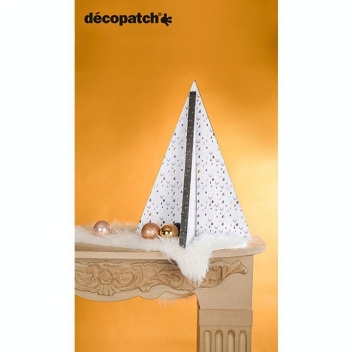 Objet en papier mâché Sapin triangle - Décopatch - Rougier et Plé