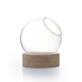 Vase globe sur socle en bois Ø 20 cm - Graine Créative - Rougier et Plé