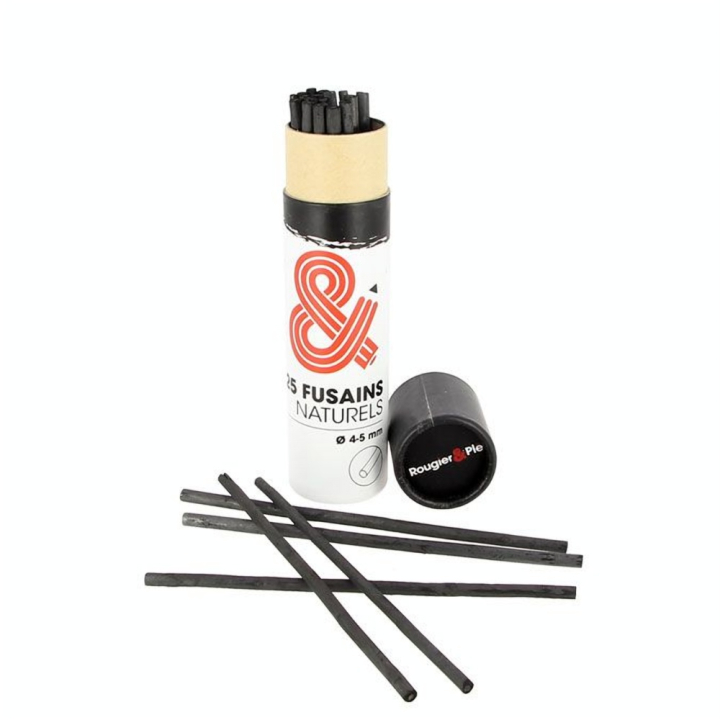Fusain fin  Ø 4 - 5 mm 25 pièces - Rougier&Plé - Rougier et Plé