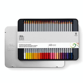 Crayon de couleur Studio Boîte métal de 48 - Winsor & Newton - Rougier et Plé