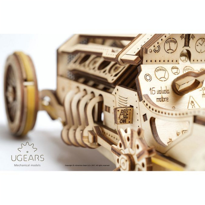 Puzzle mécanique en bois Bolide U-9 Grand Prix - UGEARS - Rougier et Plé