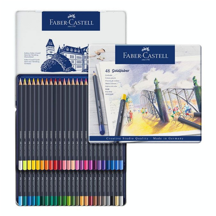 Crayon de couleur GoldFaber Boite de 48 - Faber-Castell - Rougier et Plé