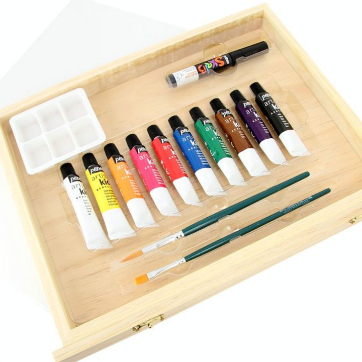 Coffret chevalet Artist Kid peinture acrylique + outils - Pébéo - Rougier et Plé