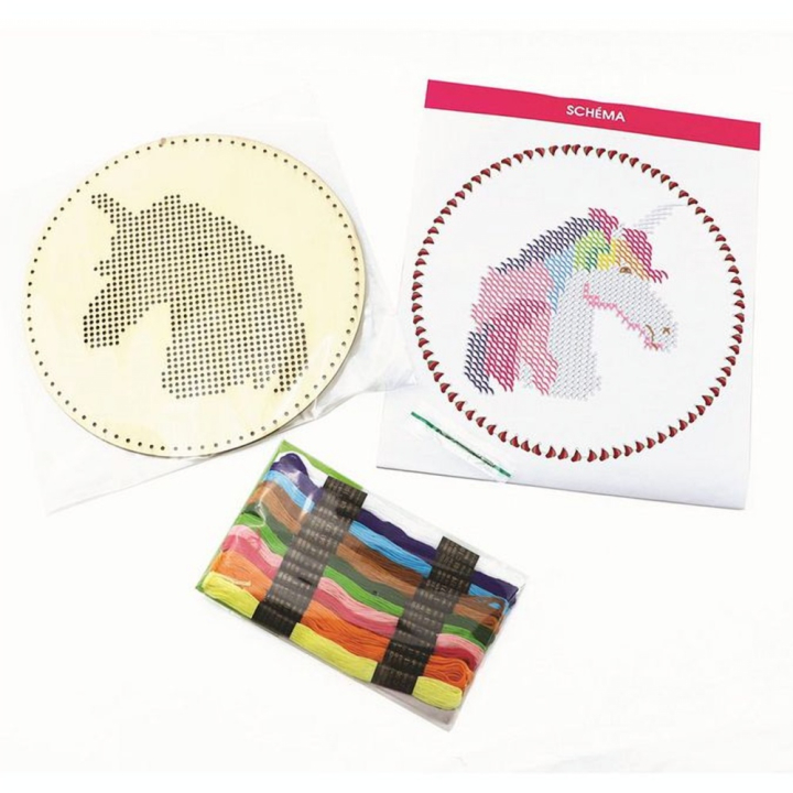 Suspension à broder set Licorne - Graine Créative - Rougier et Plé
