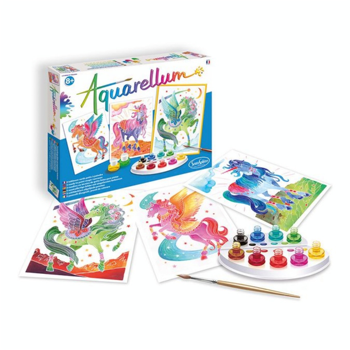 Aquarellum junior Licornes & Pégases - Sentosphère - Rougier et Plé