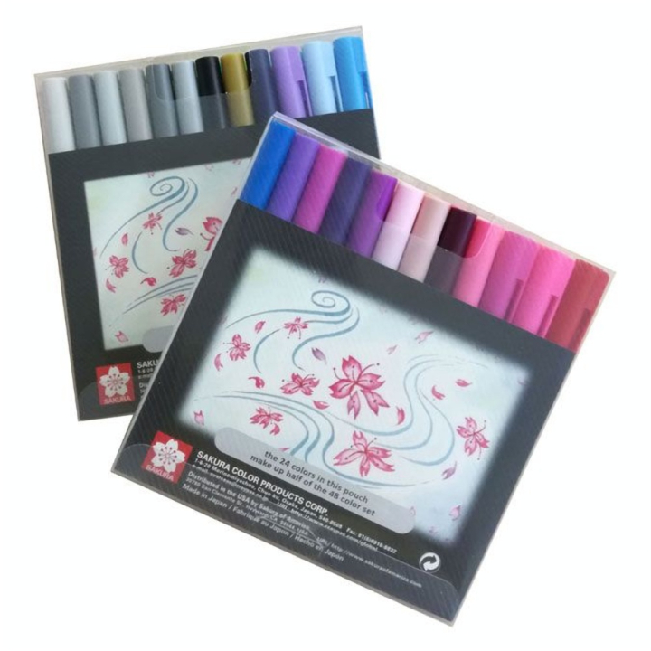 Feutre pinceau Koi Set 48 couleurs - Sakura - Rougier et Plé