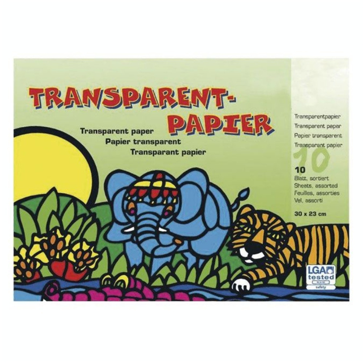 Papier vitrail 23 x 30 cm 10 couleurs - Rayher - Rougier et Plé