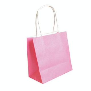 Sac en kraft Rose 15 x 15 x 8 cm - Artemio - Rougier et Plé