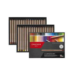 Crayon de couleur Luminance 6901 Boîte 40 pcs - Caran d'Ache - Rougier et Plé
