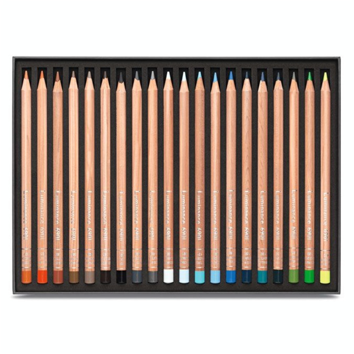 Crayon de couleur Luminance 6901 Boîte 40 pcs - Caran d'Ache - Rougier et Plé