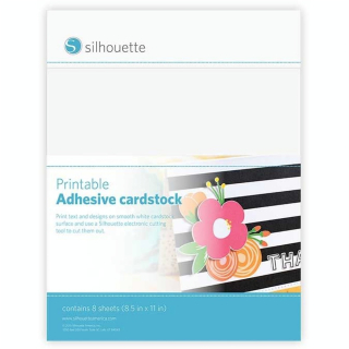 Papier cartonné adhésif imprimable 21.6 x 28 cm 8 pcs - Silhouette - Rougier et Plé