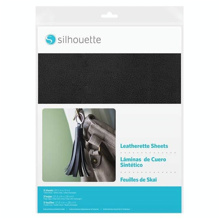 Feuille imitation simili cuir 21.6 x 28 cm 3 pcs - Silhouette - Rougier et Plé