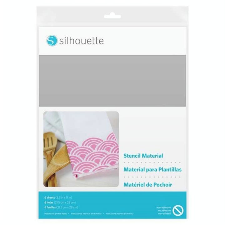 Feuille pour pochoir non adhésive 21.6 x 28 cm 6 pcs - Silhouette - Rougier et Plé