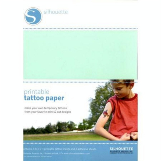 Papier pour tatouage éphémère 21.6 x 28 cm 2 pcs - Silhouette - Rougier et Plé
