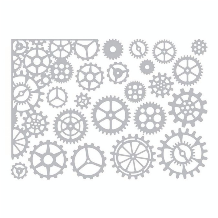 Matrice de découpe Thinlits Die Engrenages 22 pcs - Sizzix - Rougier et Plé