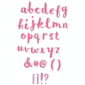 Matrice de découpe Thinlits Die Alphabet lettres minuscules 38 pcs - Sizzix - Rougier et Plé