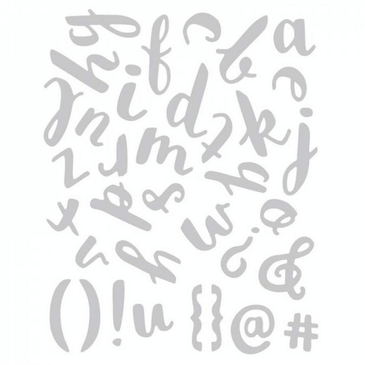 Matrice de découpe Thinlits Die Alphabet lettres minuscules 38 pcs - Sizzix - Rougier et Plé