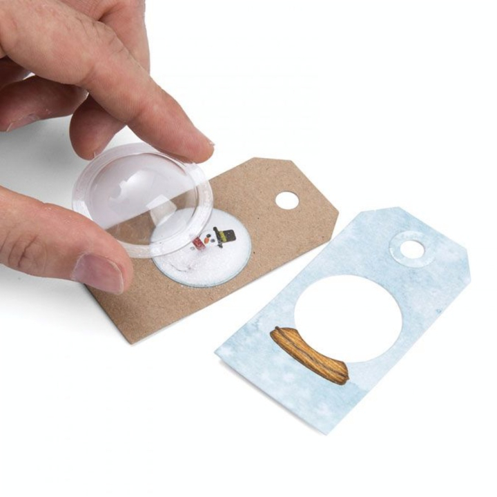Dôme en plastique adhésif 12 pcs - Sizzix - Rougier et Plé