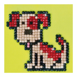 Broderie Diamant kit débutant Fido le chien - Diamond Dotz - Rougier et Plé