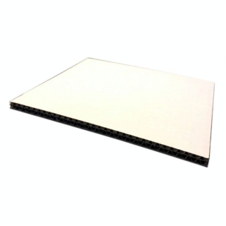 Carton double cannelure Blanc 6,5 mm 50 x 65 cm - Esprit Papier - Rougier et Plé