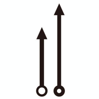 Aiguilles pour horloge Flèches 6 et 8 cm - Artemio - Rougier et Plé