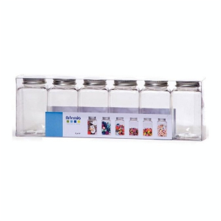 Flacon en plastique avec couvercle 9,2 x 5 cm 6 pcs - Artemio - Rougier et Plé