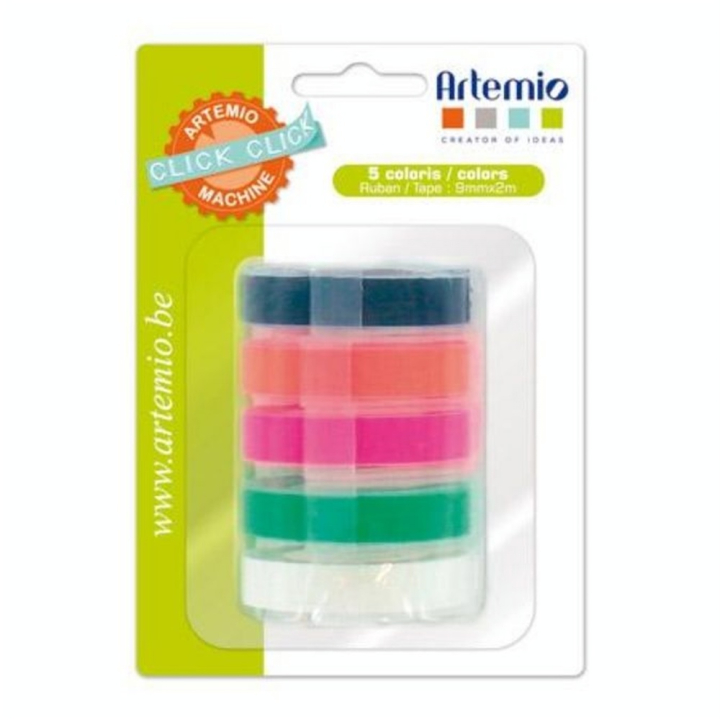 Ruban adhésif pour machine Click clik Fluo - Artemio - Rougier et Plé