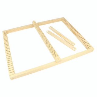 Métier à tisser rectangulaire 30 x 39 x 2 cm + corde et navettes - Artemio - Rougier et Plé