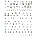 Tampon Clear Alphabet 1.3 x 1.3 cm 159 pcs - Artemio - Rougier et Plé
