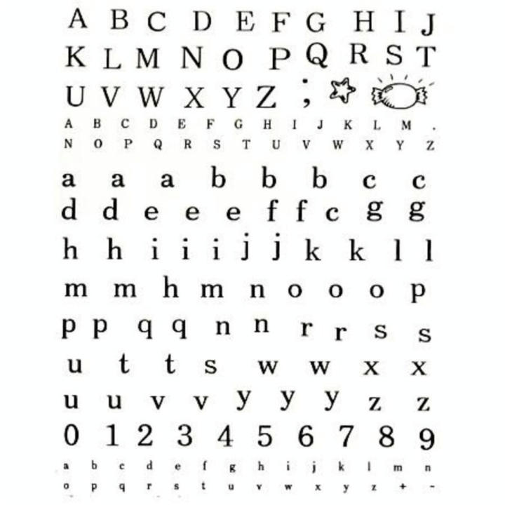 Tampon Clear Alphabet 1.3 x 1.3 cm 159 pcs - Artemio - Rougier et Plé