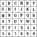 Tampon bois Alphabet majuscule n°2 0.7 x 1 cm - Artemio - Rougier et Plé