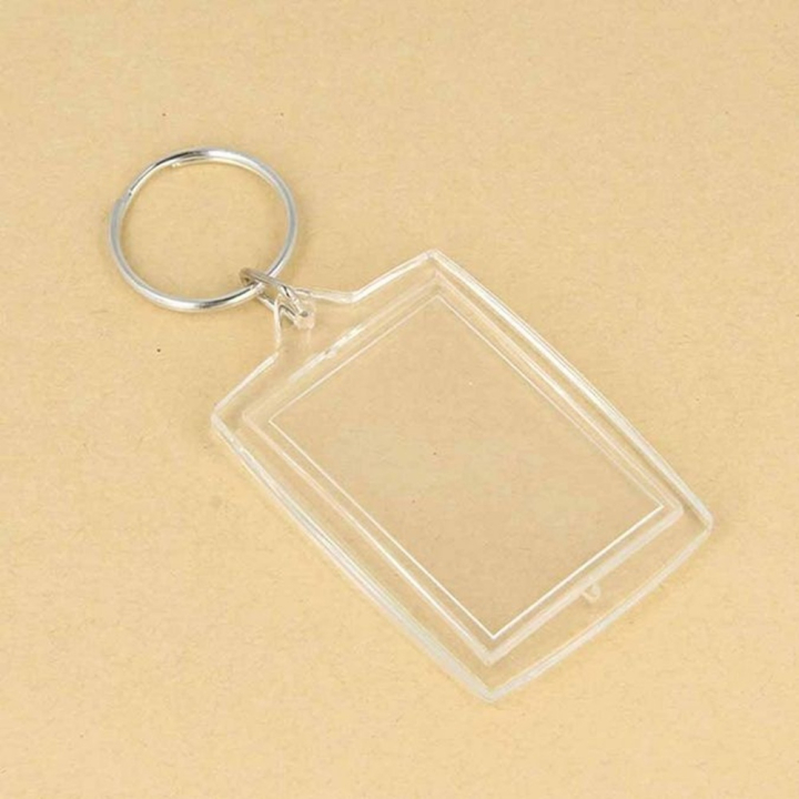 Porte-clés Photo rectangle 3 x 4,5 cm 4 pcs - Artemio - Rougier et Plé