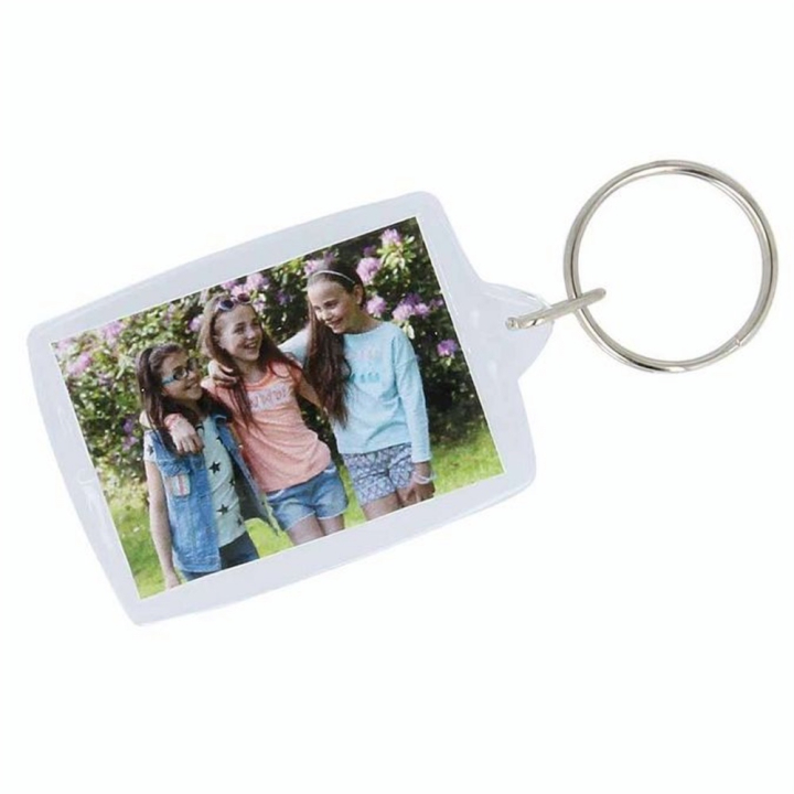 Porte-clés Photo rectangle 3 x 4,5 cm 4 pcs - Artemio - Rougier et Plé