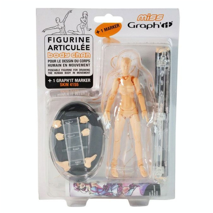 Figurine articulée pour le dessin Femme Body Chan - Graph'it - Rougier et Plé