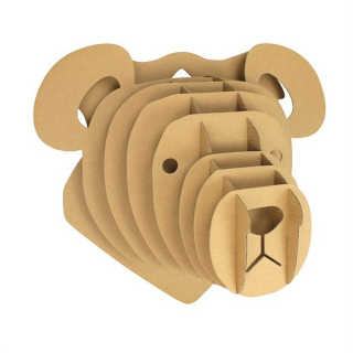 Trophée Ours carton à assembler 18 x 28 x 32 cm - CTOP - Rougier et Plé