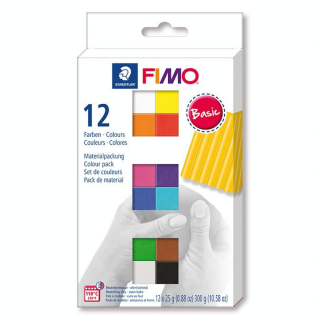 Pâte à modeler Polymère Coffret Fimo Soft 12 x 26 g - Fimo - Rougier et Plé