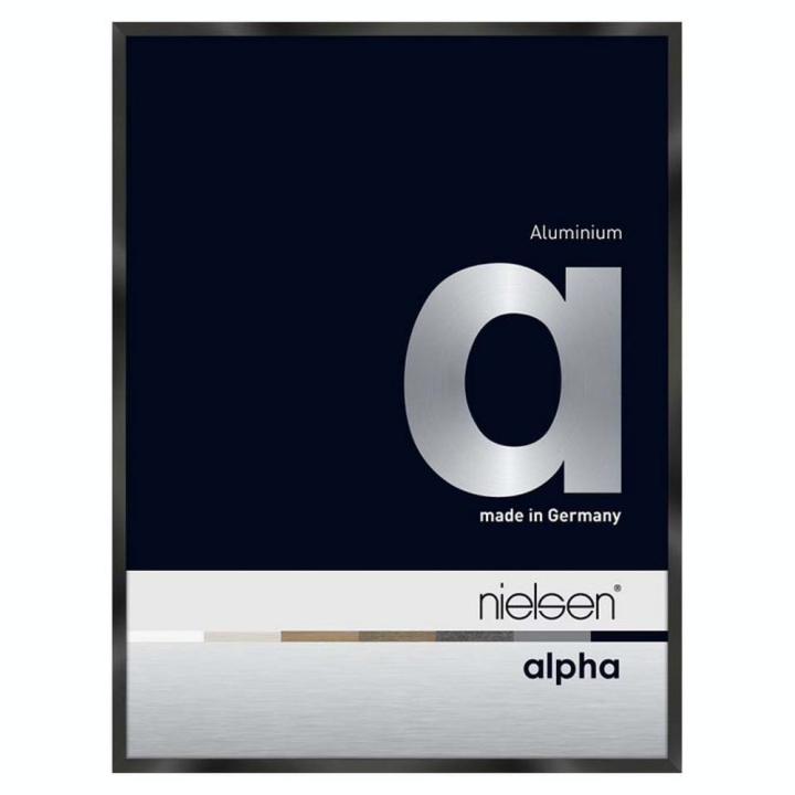 Cadre en aluminium Alpha Noir anodisé Brillant - Nielsen - Rougier et Plé