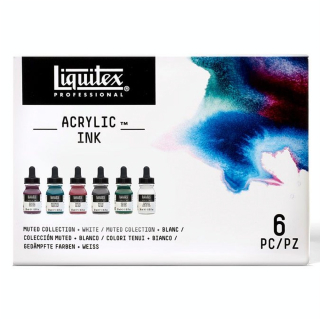 Encre acrylique Set Muted ink! 6 x 30 ml - Liquitex - Rougier et Plé