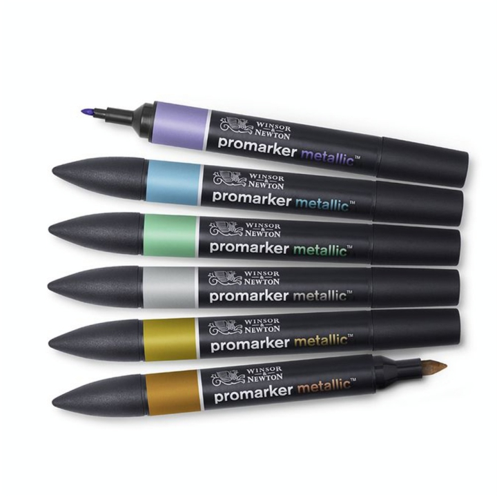 Feutre double pointe Metallic Marker - Winsor & Newton - Rougier et Plé