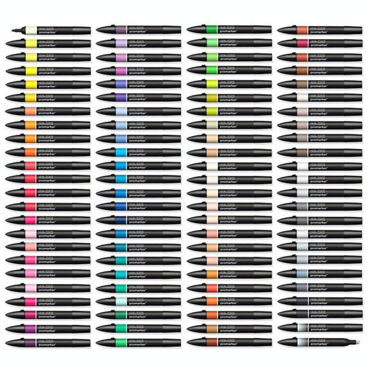 Feutre à alcool Promarker Collection 96 couleurs - Winsor & Newton - Rougier et Plé