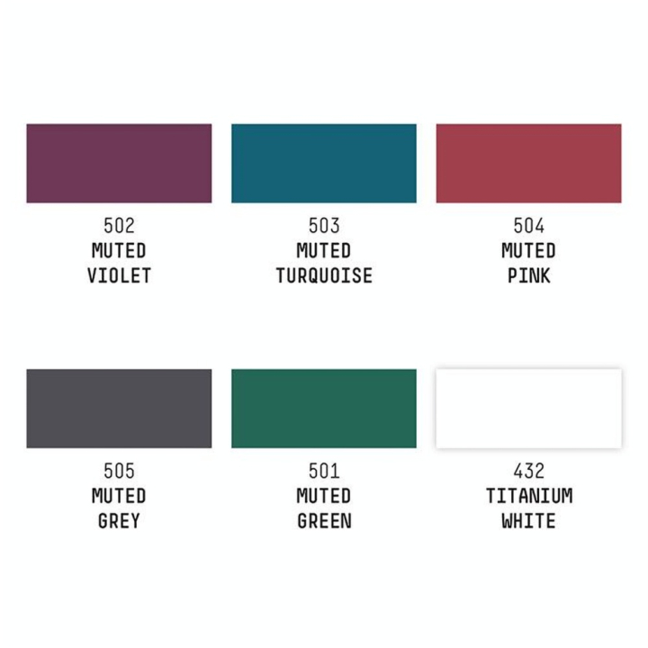 Peinture acrylique Soft Body fluide 59 ml Set Feutré 6 x 59 ml - Liquitex - Rougier et Plé